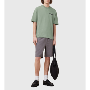 AllSaints Redact Oversized Embroidered Logo T-Shirt